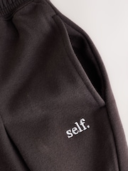 self. Chocolate Brown Balloon Leg Joggers - Image 6 of 7