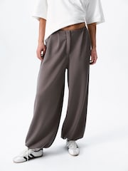 self. Mink Brown Clean Cuffed Joggers - Image 1 of 5