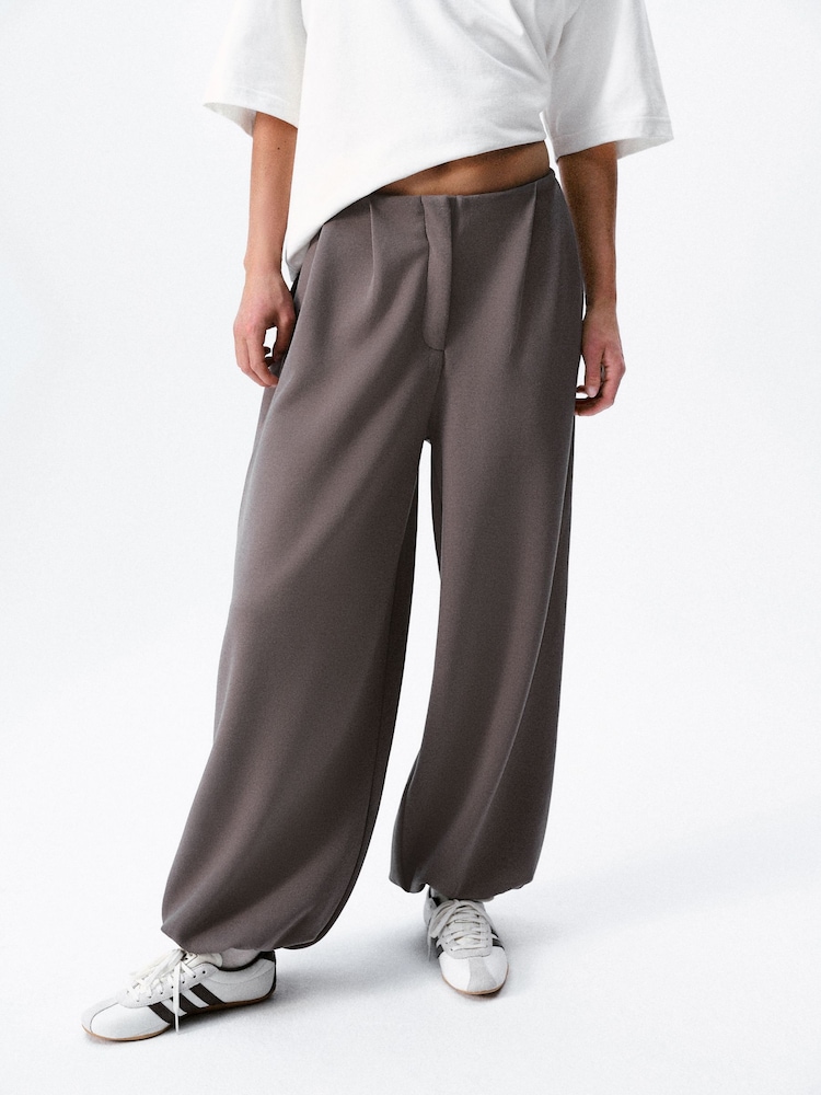 self. Mink Brown Clean Cuffed Joggers - Image 1 of 5