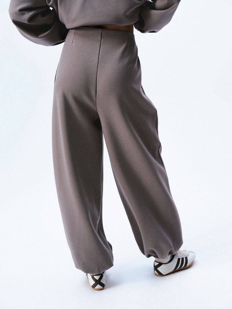 self. Mink Brown Clean Cuffed Joggers - Image 2 of 5