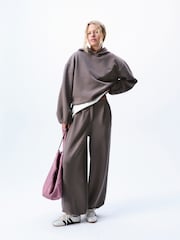 self. Mink Brown Clean Cuffed Joggers - Image 3 of 5
