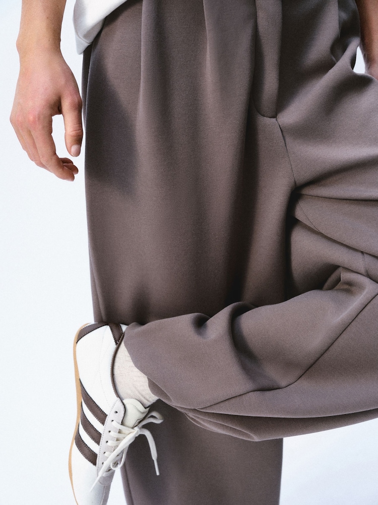 self. Mink Brown Clean Cuffed Joggers - Image 5 of 5