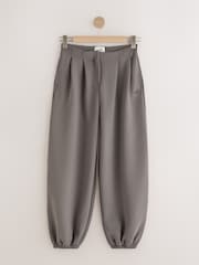 self. Mink Brown Clean Cuffed Joggers - Image 6 of 8