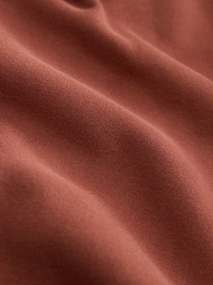 self. Rust Brown Side Stripe Wide Leg Joggers - Image 8 of 8