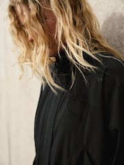 self. Black 4 Way Stretch Funnel Neck Jacket - Image 4 of 10