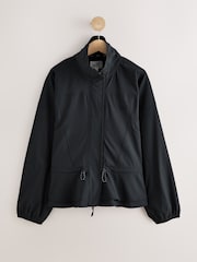 self. Black 4 Way Stretch Funnel Neck Jacket - Image 8 of 10