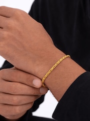 Inicio Gold Tone Waterproof Twist Rope Bracelet - Image 3 of 4
