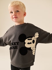 Charcoal Grey Mickey Mouse Crew Neck Sweat Top and Leggings Set (3mths-8yrs) - Image 4 of 4
