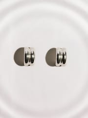 Gold Tone Stainless Steel Waterproof Chunky Huggie Hoops - Image 5 of 6
