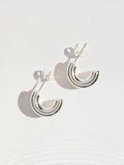 Gold Tone Stainless Steel Waterproof Chunky Huggie Hoops - Image 6 of 6