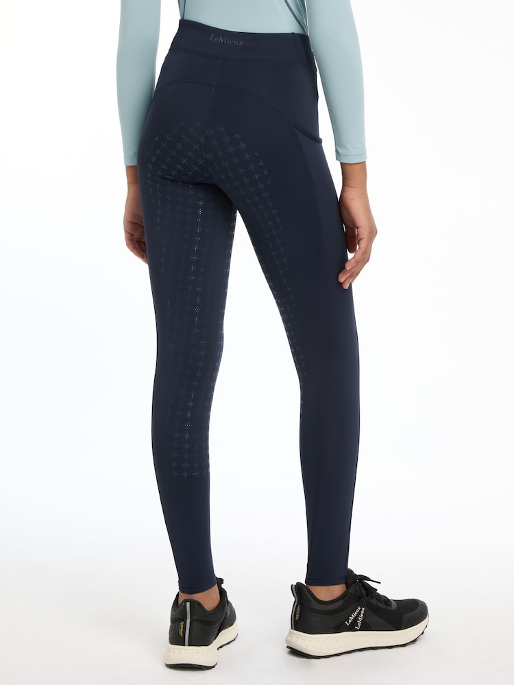 LeMieux Blue Young Rider Orla Pull Ons Navy Leggings - Image 4 of 4
