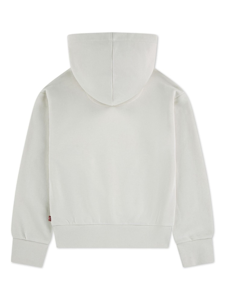 Levi's White Ombre Batwing Oversized Hoodie - Image 2 of 3 Levi's White Ombre Batwing Oversized Hoodie - Image 2 of 3