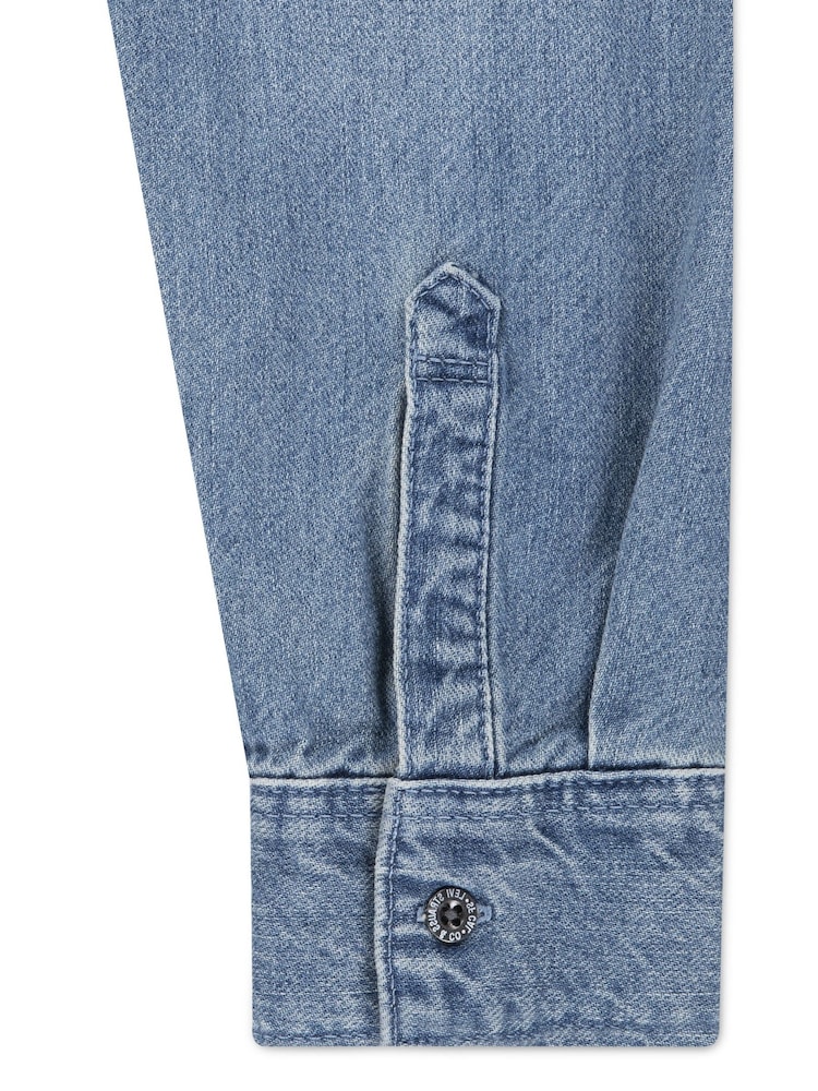 Levi's Blue New Barstow Western Shirt - Image 12 of 12