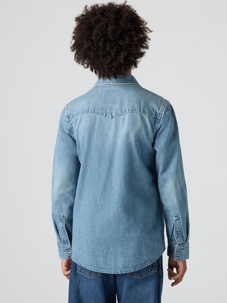 Levi's Blue New Barstow Western Shirt - Image 2 of 12