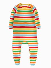 Frugi Easy Dressing Rib Babygrow Yellow Sleepsuit - Image 3 of 6