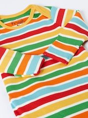 Frugi Easy Dressing Rib Babygrow Yellow Sleepsuit - Image 5 of 6