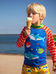 Frugi Sunsafe Rash Blue Vest - Image 1 of 6