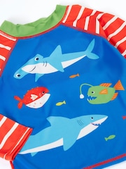 Frugi Sunsafe Rash Blue Vest - Image 5 of 6