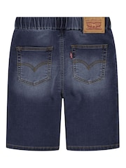 Levi's Dark Blue Skinny Fit Pull On Dobby Shorts - Image 5 of 7