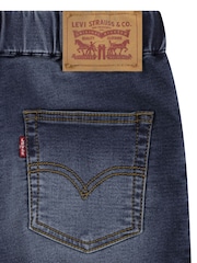 Levi's Dark Blue Skinny Fit Pull On Dobby Shorts - Image 6 of 7