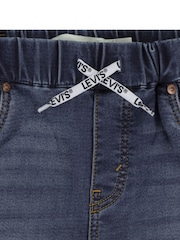 Levi's Dark Blue Skinny Fit Pull On Dobby Shorts - Image 7 of 7