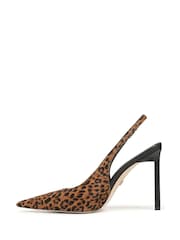 Sam Edelman Brown Tegan Regular Fit Slingbacks - Image 2 of 7