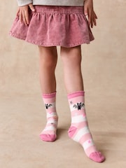 Pink/Orange Cotton Rich Halloween Ankle Socks 3 Pack - Image 3 of 6