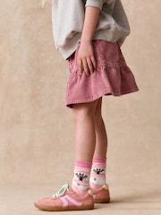 Pink/Orange Cotton Rich Halloween Ankle Socks 3 Pack - Image 4 of 6