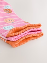 Pink/Orange Cotton Rich Halloween Ankle Socks 3 Pack - Image 6 of 6