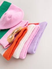Grey, Red and Pink Cotton Rich Character Ankle Socks 5 Pack - Image 3 of 3