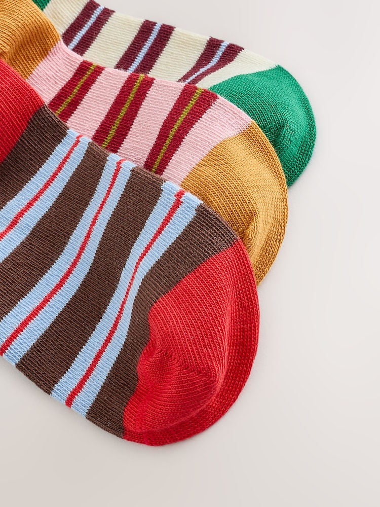 Multicolor - Cotton Rich Stripe Ankle Socks 3 Pack - Imagen 3 de 3 Multicolor - Cotton Rich Stripe Ankle Socks 3 Pack - Imagen 3 de 3