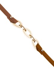 Karen Millen Chain Link Leather Bracelet - Image 4 of 6