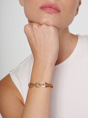 Karen Millen Chain Link Leather Bracelet - Image 5 of 6