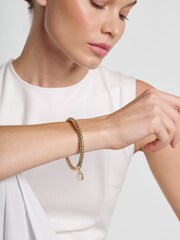 Karen Millen Gold Tone Woven Bangle - Image 2 of 5
