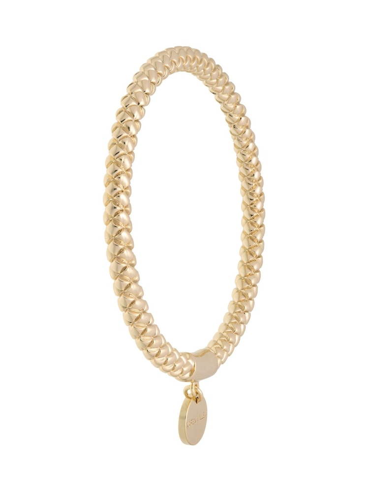 Karen Millen Gold Tone Woven Bangle - Image 5 of 5 Karen Millen Gold Tone Woven Bangle - Image 5 of 5