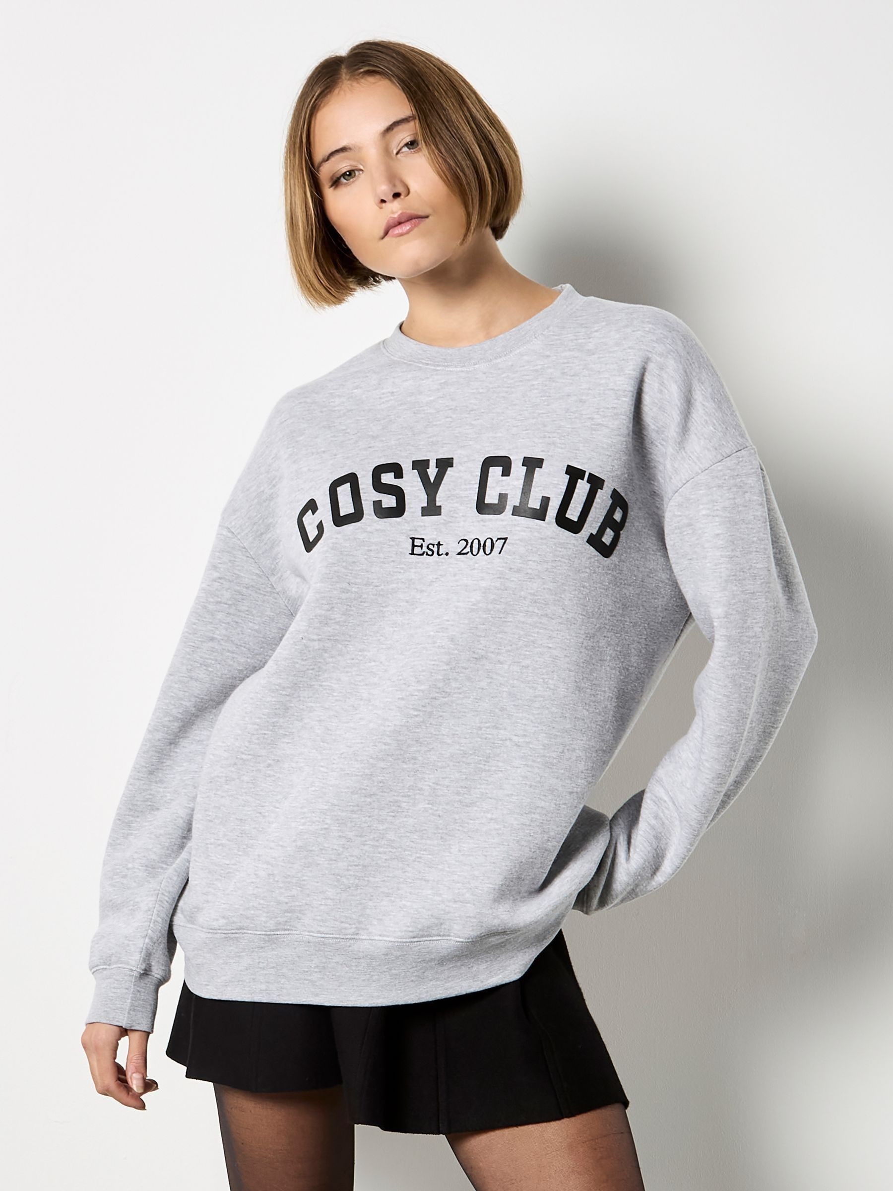 Buy Apricot Grey Cosy Club Sweatshirt from the Next UK online shop