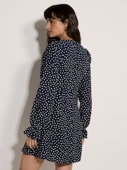 Blau - Apricot Polka Dot Milkmaid Mini Dress - Bild 4 von 4