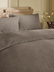 Natural Dark Teddy Fleece Bed Set - Image 3 of 5