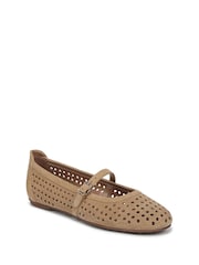 Naturalizer Brown Aria-Perf Wide Fit Mary Jane Shoes - Image 3 of 7