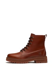Qəhvəyi - Timberland Britton Drive Orta Krujevalı Çəkmələr - 8şəkildən 2 şəkil