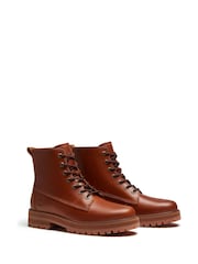 Qəhvəyi - Timberland Britton Drive Orta Krujevalı Çəkmələr - 8şəkildən 5 şəkil
