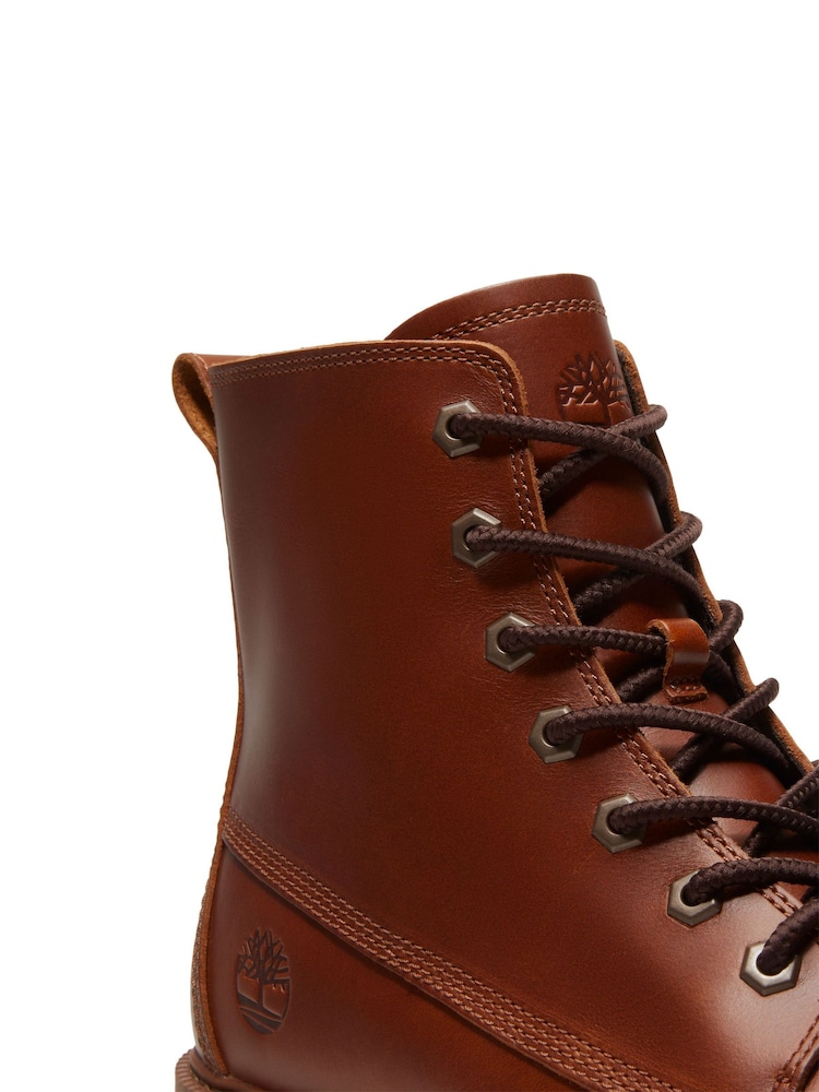Qəhvəyi - Timberland Britton Drive Orta Krujevalı Çəkmələr - 8şəkildən 8 şəkil