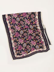 FatFace Navy Vintage Floral Lightweight Scarf - Image 3 of 3