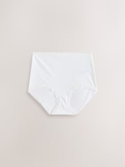 Gris/rose/crème - Lot de 4 culottes en coton et dentelle - Image 2 de 7