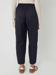 Threadbare Blue Curved Seam Barrel Leg Trousers - Image 4 of 5