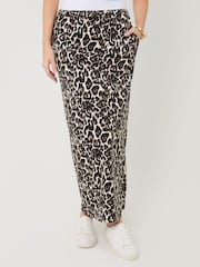 Threadbare Animal Shell Print Jersey Maxi Skirt with Pockets - Image 2 of 5