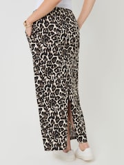 Threadbare Animal Shell Print Jersey Maxi Skirt with Pockets - Image 3 of 5