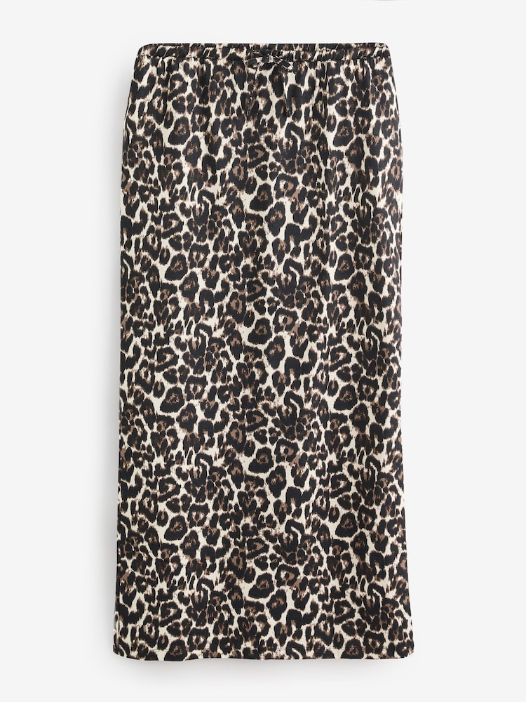 Threadbare Animal Shell Print Jersey Maxi Skirt with Pockets - Image 5 of 5