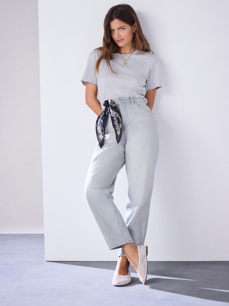 Light Grey Stovepipe Straight Leg Jeans - Image 1 of 7 Light Grey Stovepipe Straight Leg Jeans - Image 1 of 7