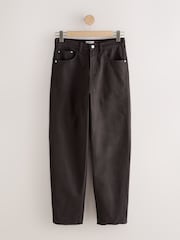 Chocolate Brown Barrel Leg Jeans - Image 1 of 3